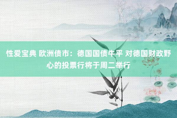 性爱宝典 欧洲债市：德国国债牛平 对德国财政野心的投票行将于周二举行