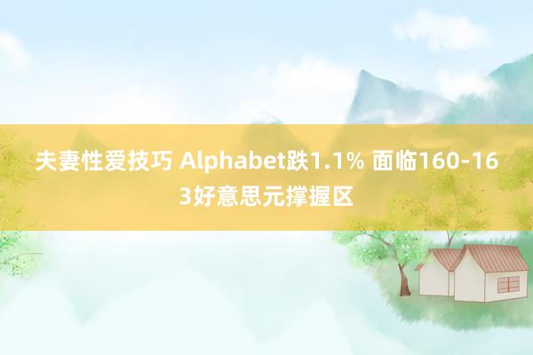 夫妻性爱技巧 Alphabet跌1.1% 面临160-163好意思元撑握区