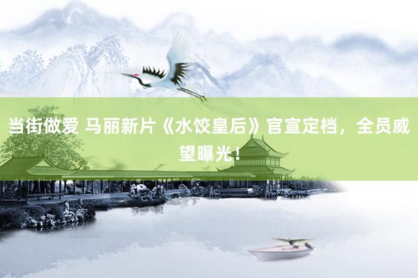 当街做爱 马丽新片《水饺皇后》官宣定档，全员威望曝光！