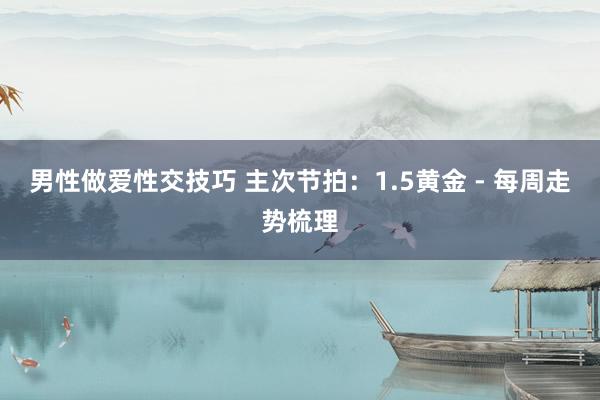 男性做爱性交技巧 主次节拍：1.5黄金 - 每周走势梳理