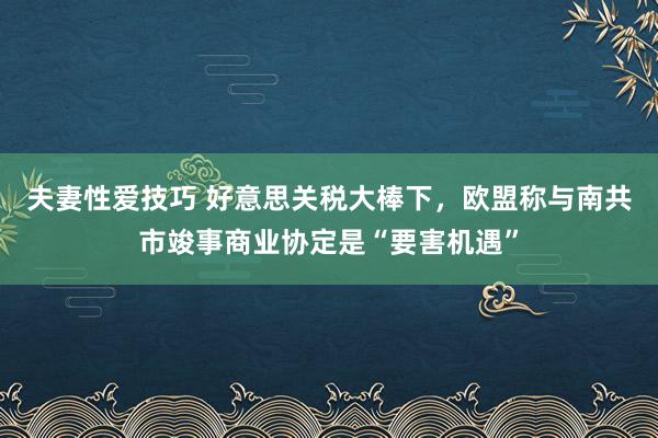 夫妻性爱技巧 好意思关税大棒下，欧盟称与南共市竣事商业协定是“要害机遇”