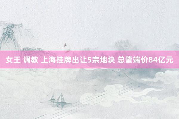 女王 调教 上海挂牌出让5宗地块 总肇端价84亿元