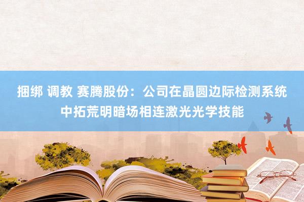捆绑 调教 赛腾股份：公司在晶圆边际检测系统中拓荒明暗场相连激光光学技能