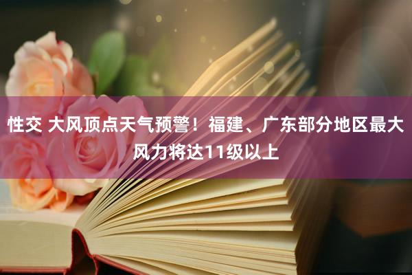性交 大风顶点天气预警！福建、广东部分地区最大风力将达11级以上