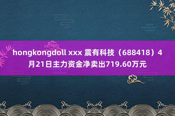 hongkongdoll xxx 震有科技（688418）4月21日主力资金净卖出719.60万元