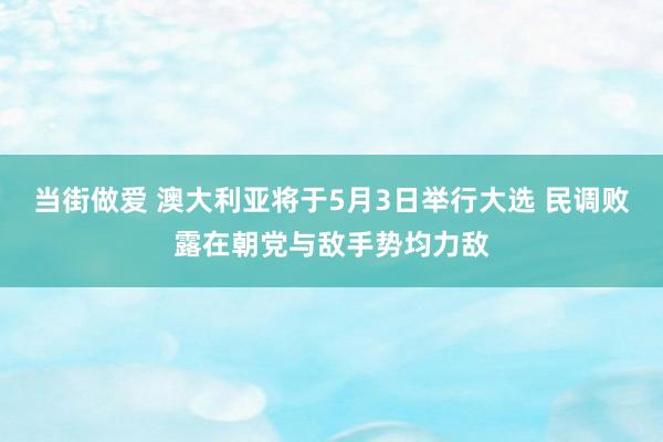 当街做爱 澳大利亚将于5月3日举行大选 民调败露在朝党与敌手势均力敌